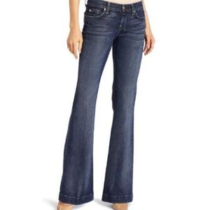 7 For All Dojo 'On Peak' Flare Jeans 25x30